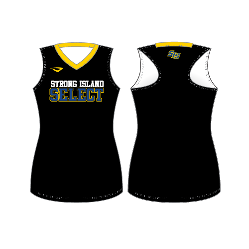 Strong Island Select Womens Racerback Tank - Black